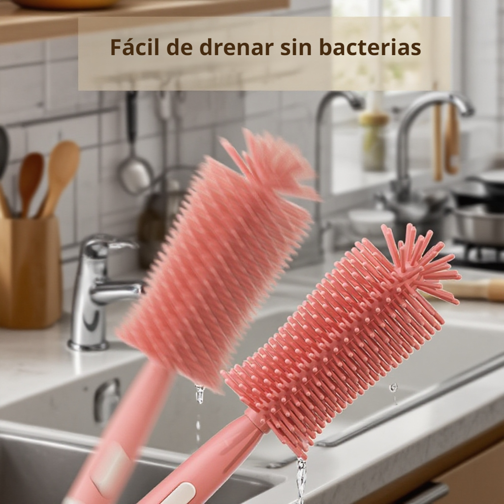 Cepillo de limpieza multifuncional 3 en 1 para biberones y pajillas