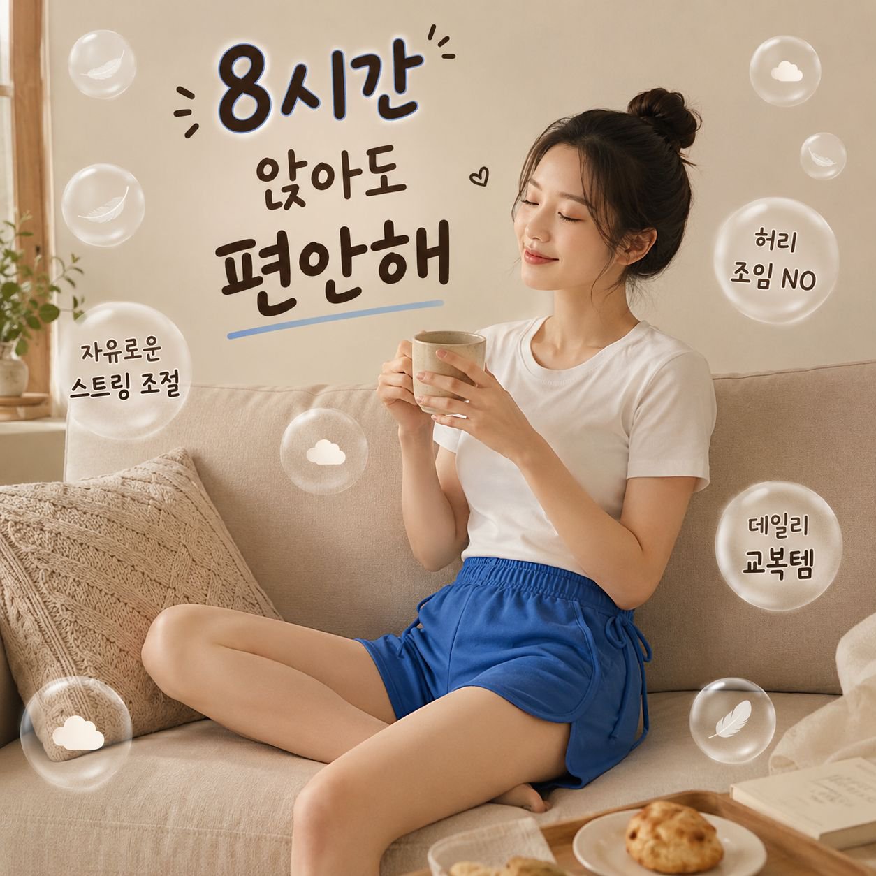 여성 캐주얼 반바지 트렌디