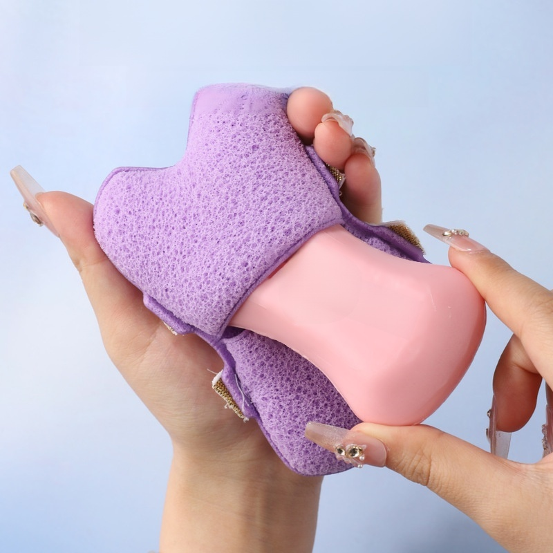 Double Ribbon Bath Soap Sponge