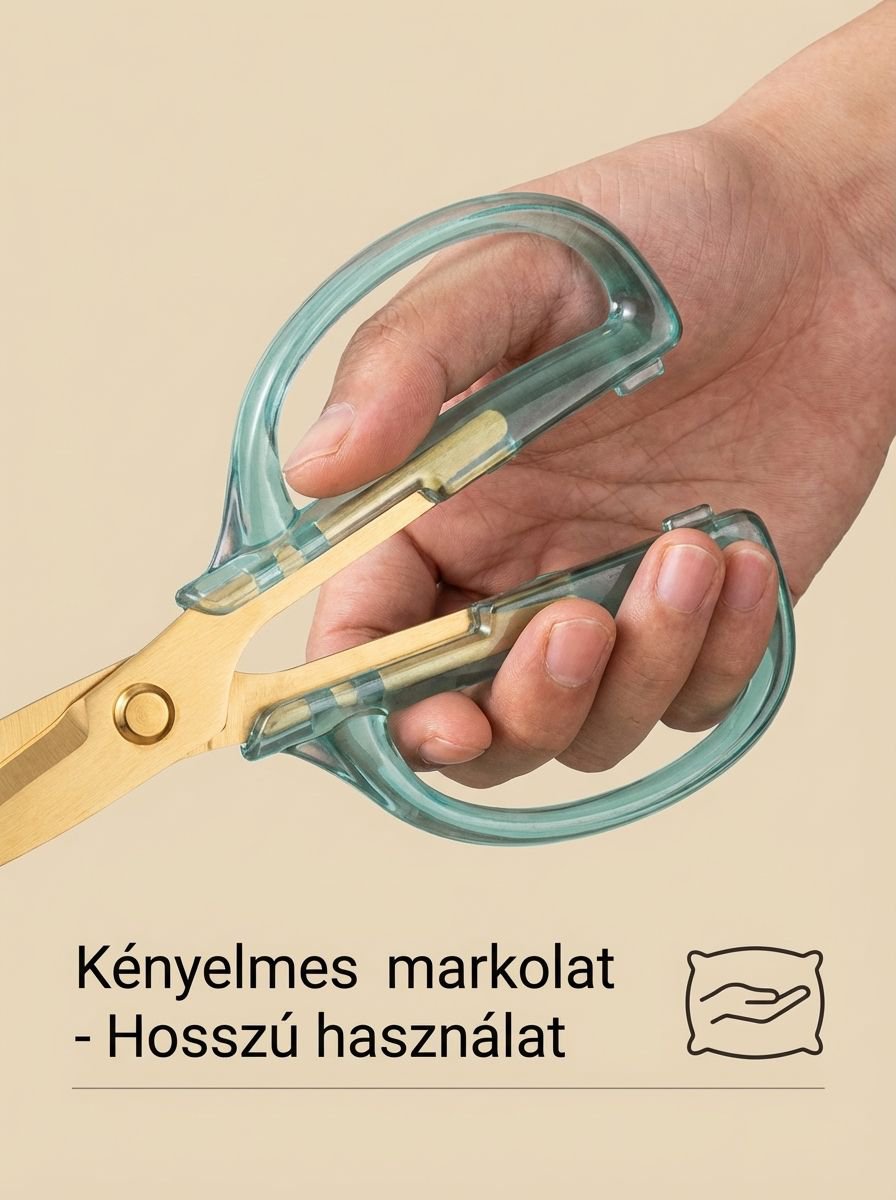 Konyhai olló multifunkciós használat közben