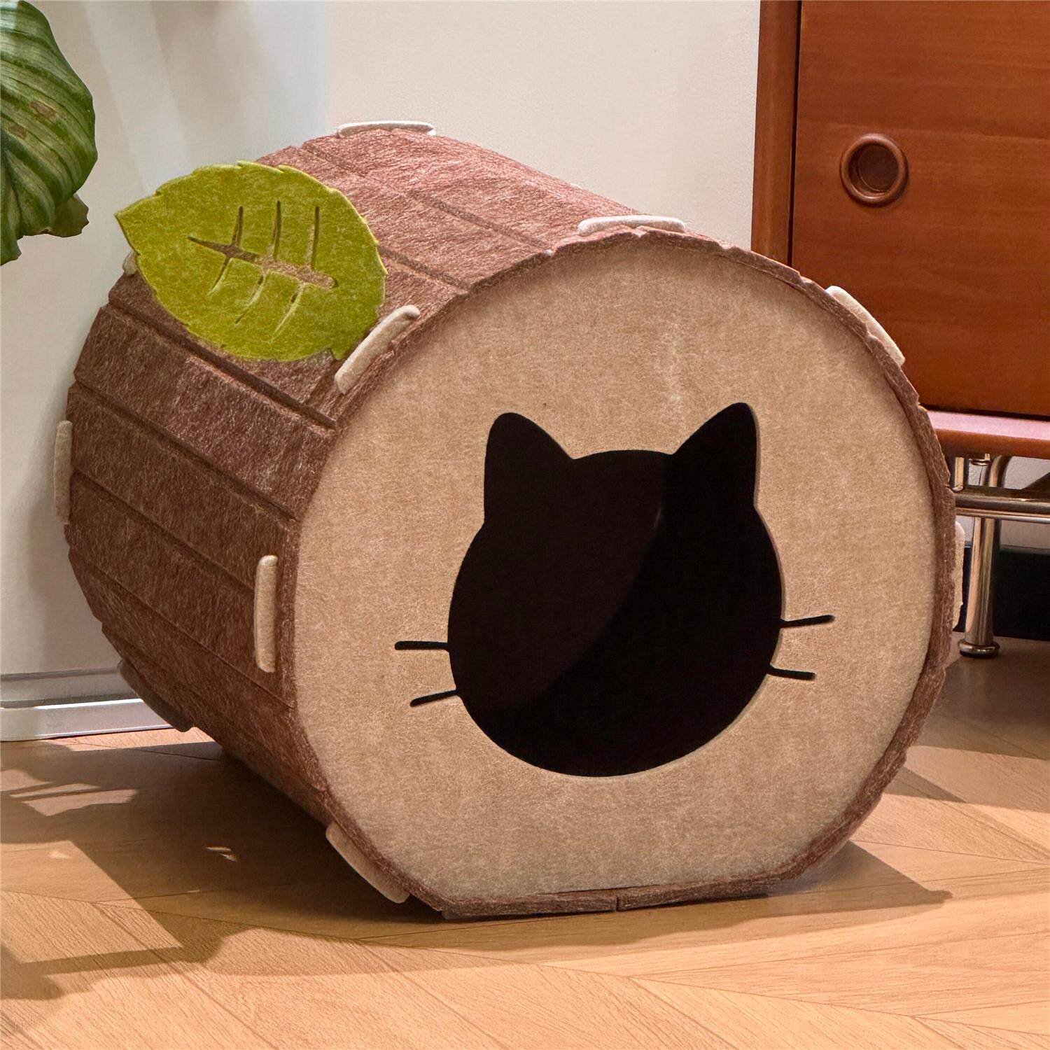オールシーズン猫ベッド・フェルトツリーホール・別荘タイプ