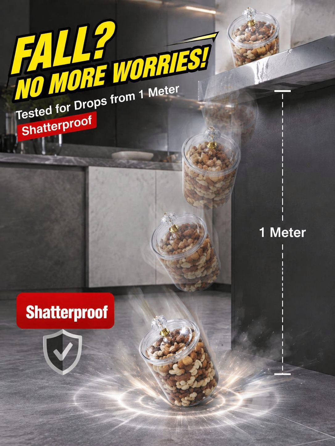 Tarro organizador de cocina para legumbres y cereales