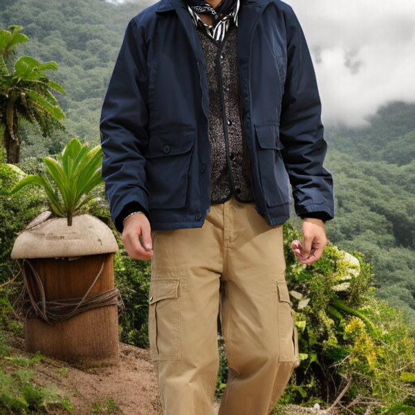 海軍スタイルフライトジャケットの袖部分