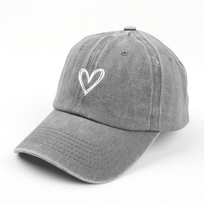 Washed Baseball Cap with Embroidery
