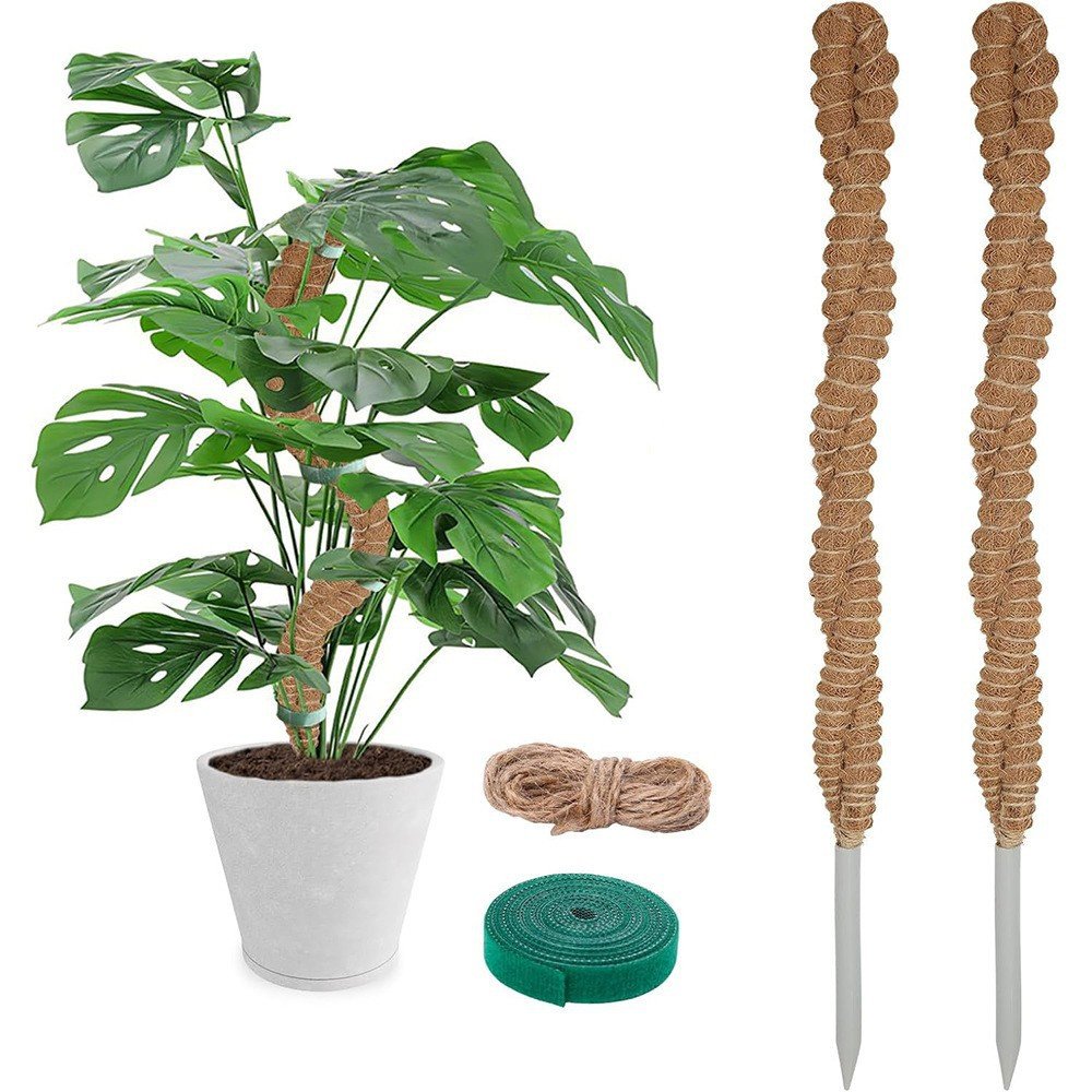Bendable Coir Plant Support Poles, 2-Pack