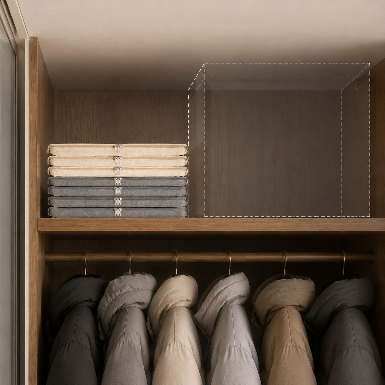 Easy to clean foldable storage box for versatile use