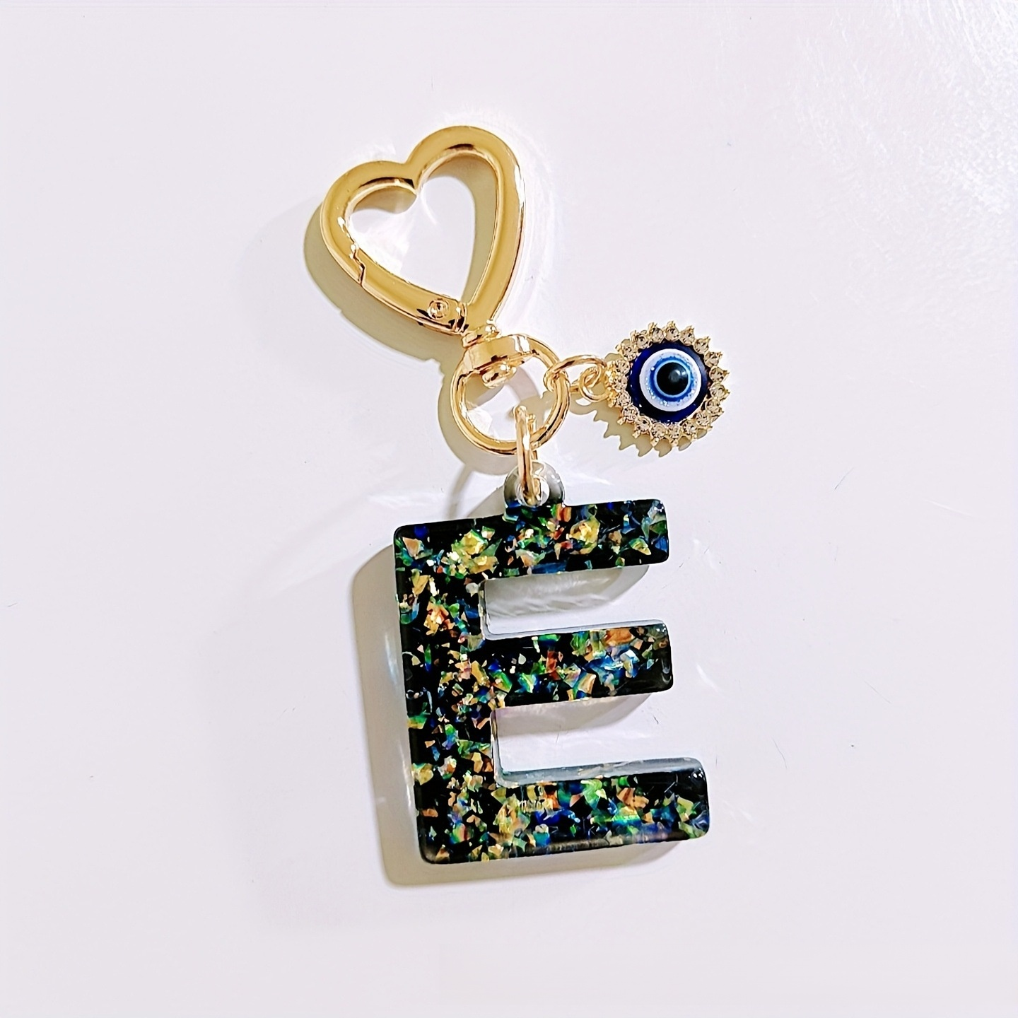 Porte-clés lettre femme, accessoire de mode créatif, décoration de clé porte-bonheur