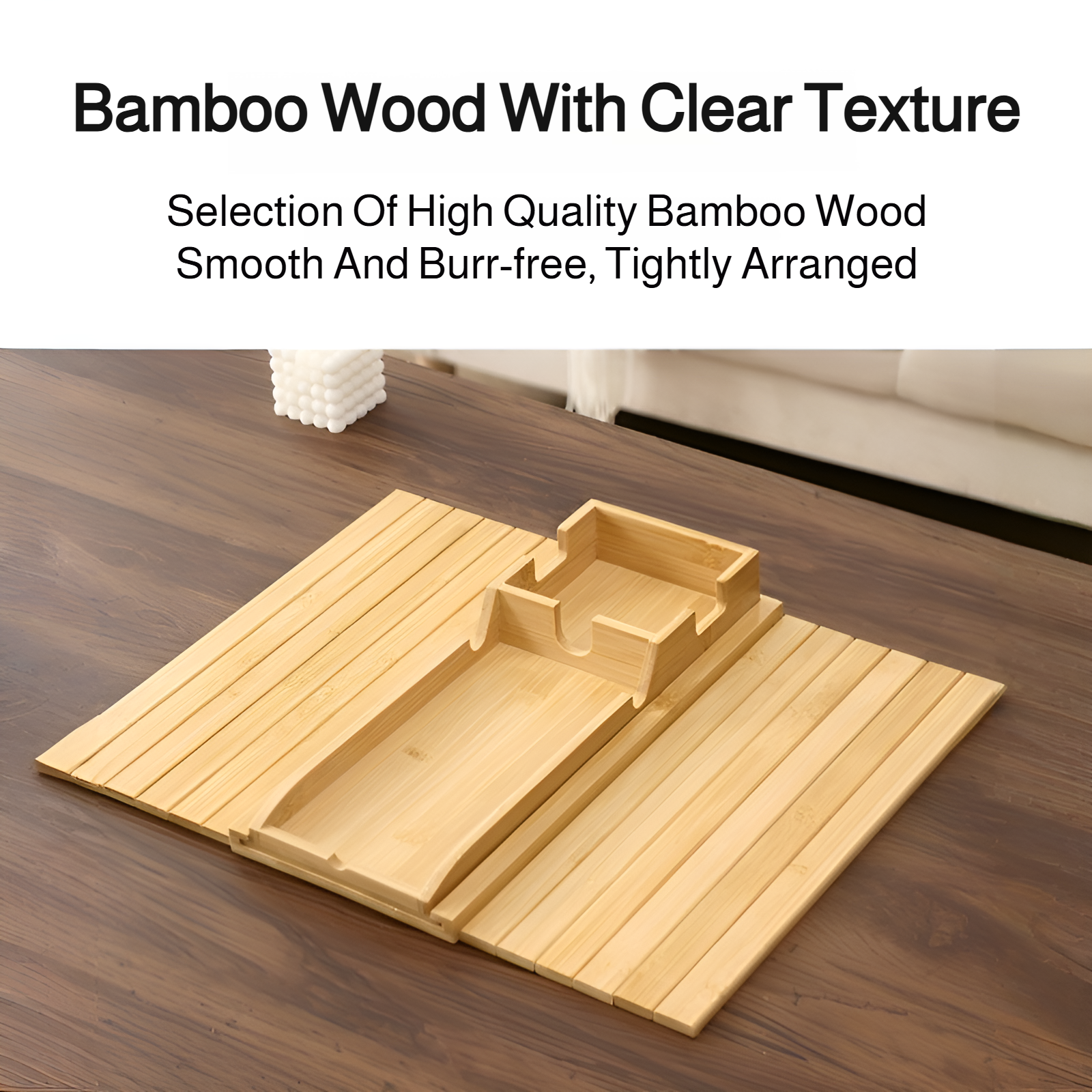 Bandeja magnética desmontable para sofás de madera, reposabrazos laterales de sofá de sala de estar,