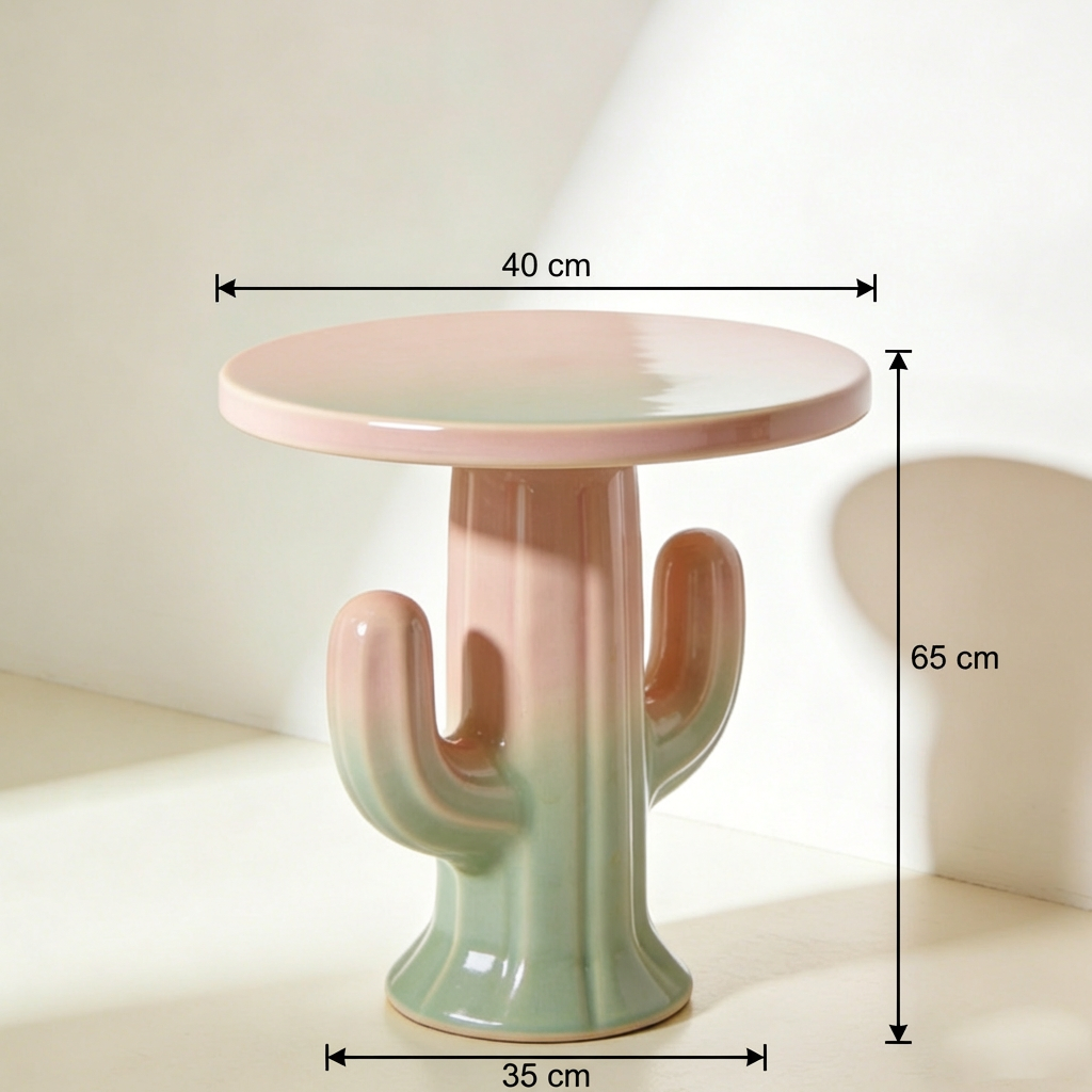 Minimalist coffee table with clean lines and neutral tones