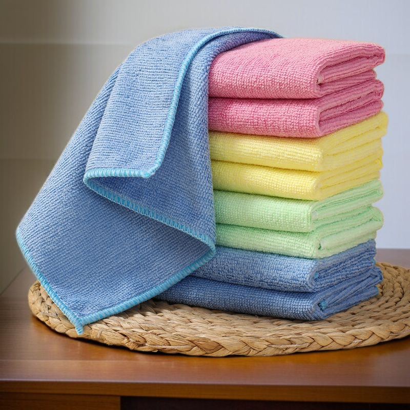 기름기 제거에 효과적인 극세사 행주