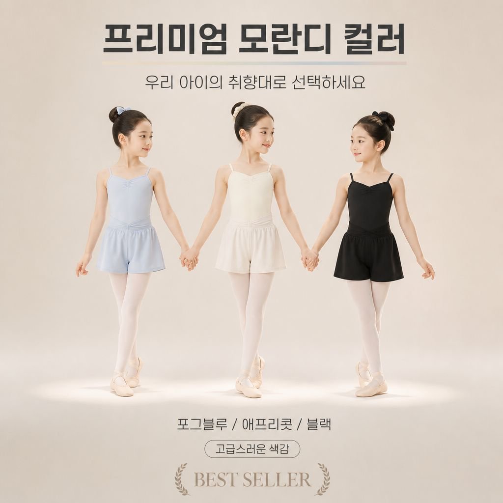 A라인 셔링 댄스 스커트 팬츠