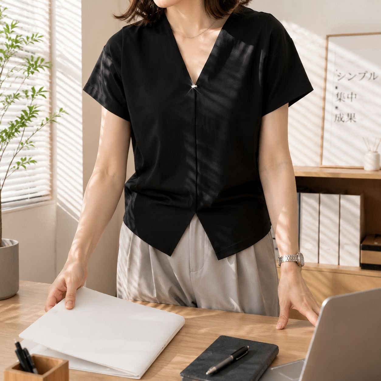 夏コーデにぴったりな半袖レディースTシャツ