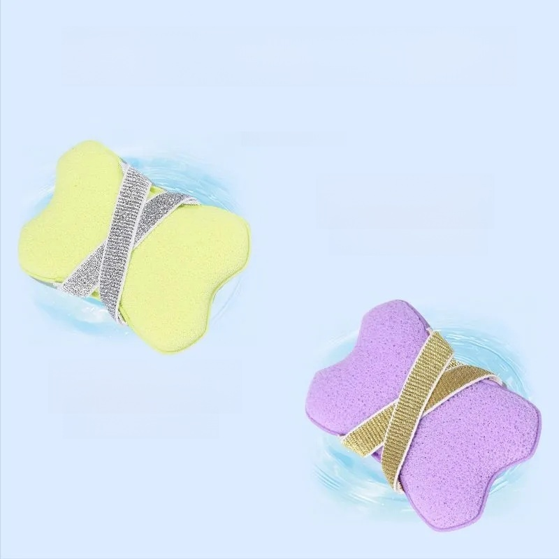 Double Ribbon Bath Soap Sponge