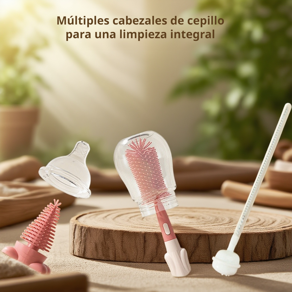 Cepillo de limpieza multifuncional 3 en 1 para biberones y pajillas
