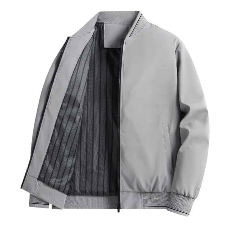 솔리드 컬러의 남성 비즈니스 캐주얼 재킷