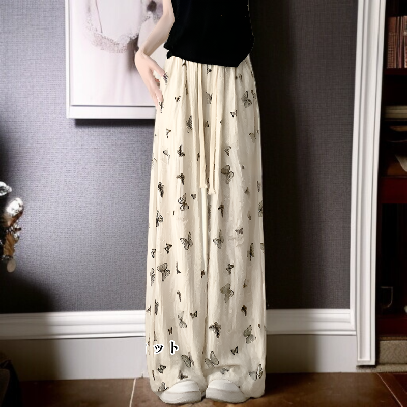 ホワイトバタフライホールヤマモトパンツ全体画像