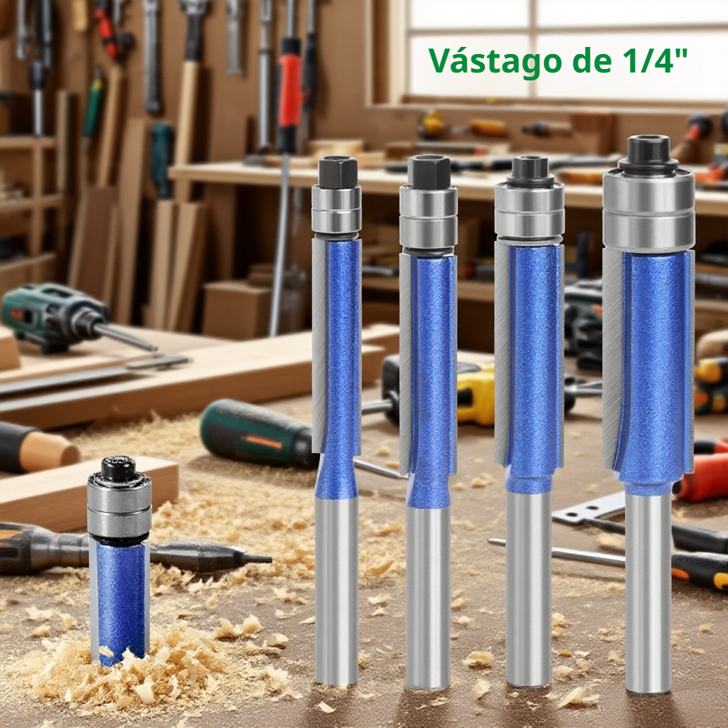 Cortador de bordes de doble rodamiento