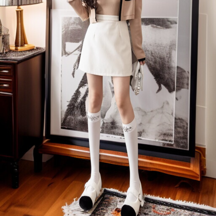 빈티지 하이웨스트 날씬해 보이는 코듀로이 스커트 A라인 스커트