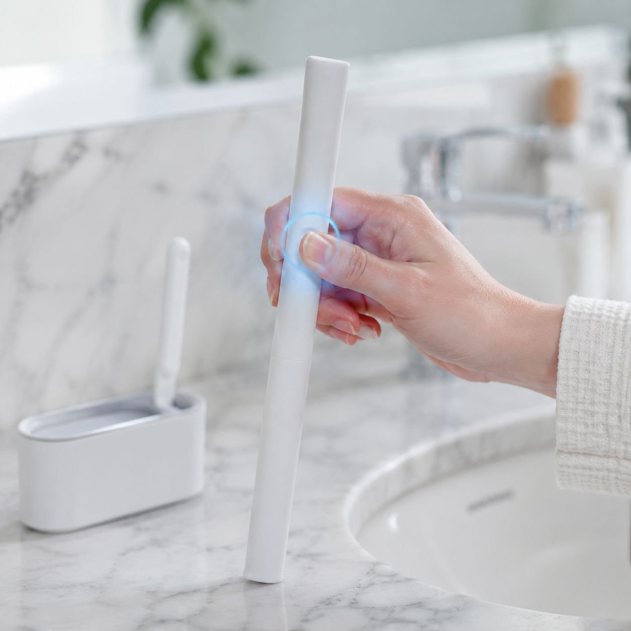 Durable and flexible toilet brush bristles