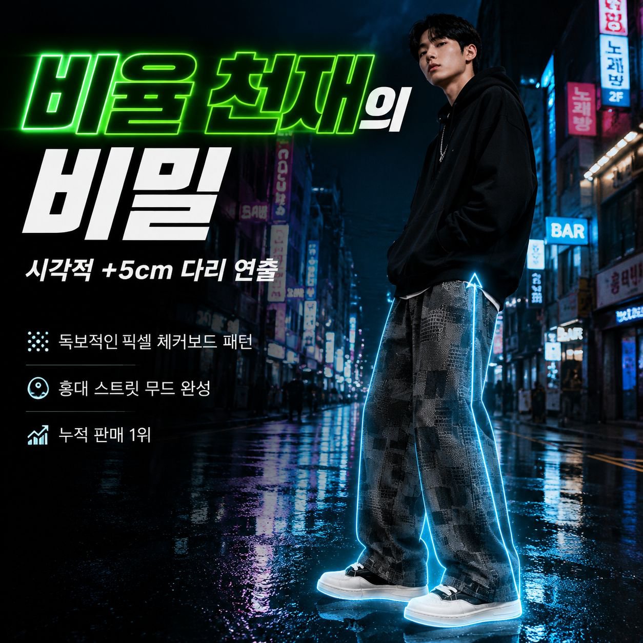 가을 남성용 베이직 하이스트리트 와이드 캐주얼 팬츠