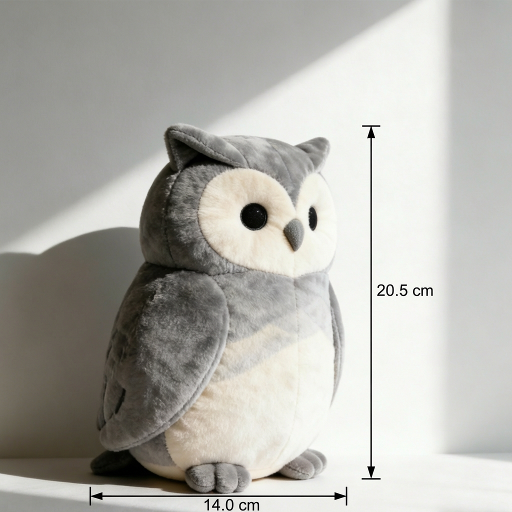 Λούτρινη κουκουβάγια ως διακόσμηση παιδικού δωματίου