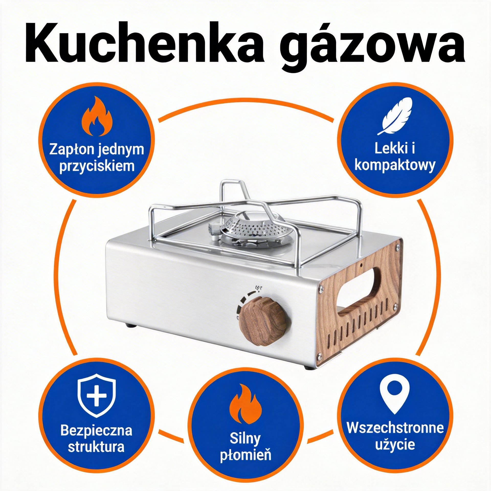 Przenośna kuchenka gazowa
