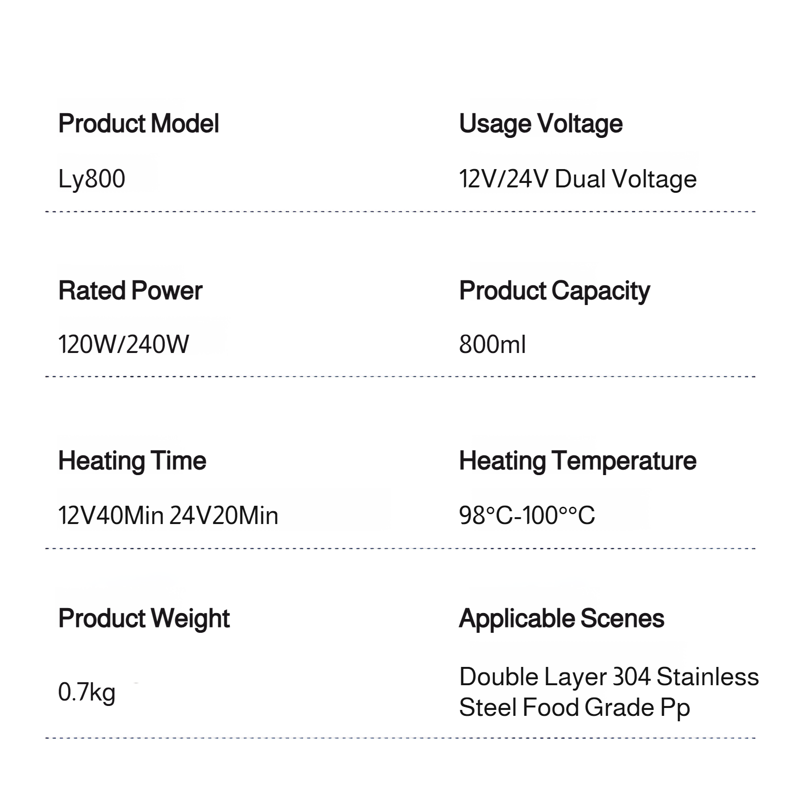 12V portable kettle for car convenience