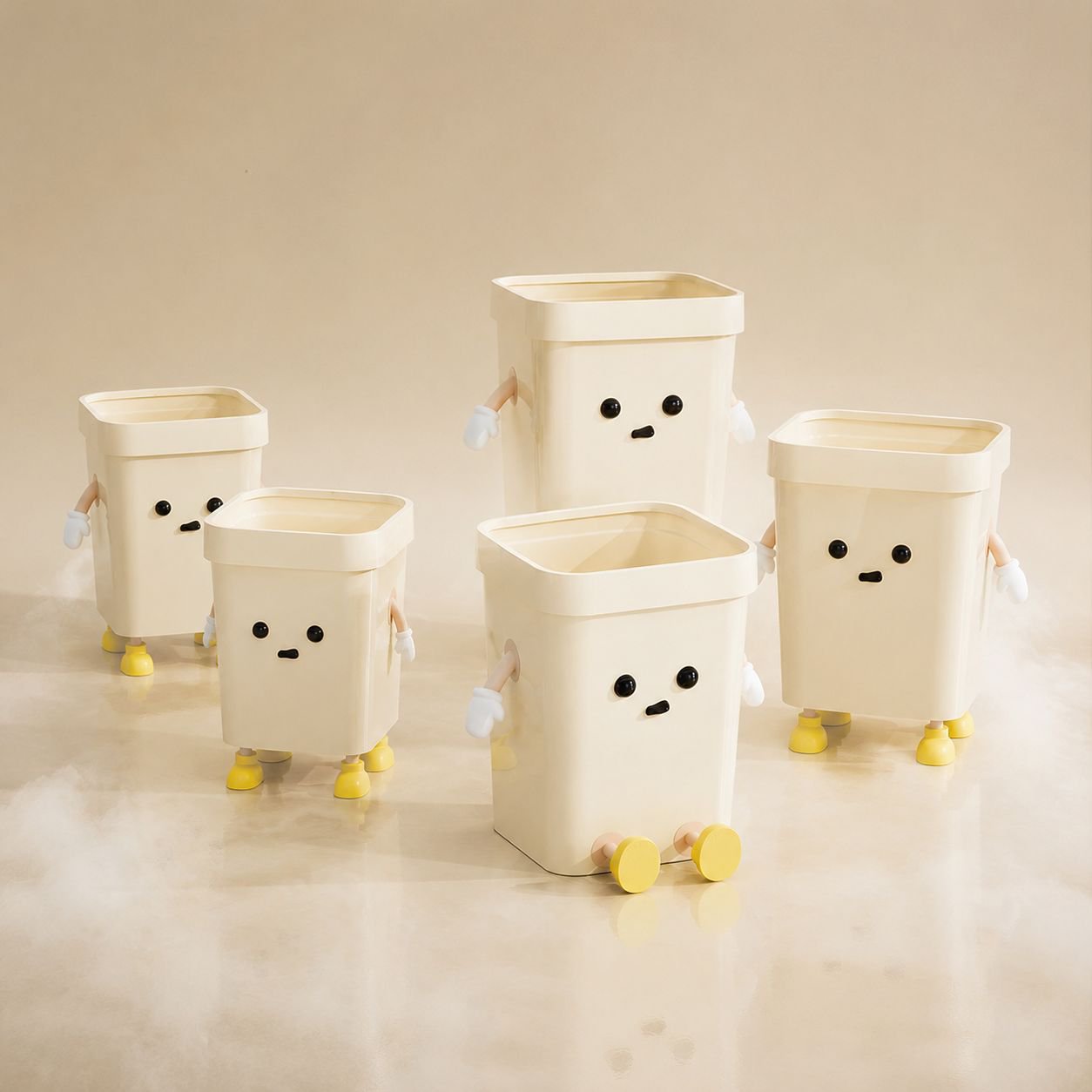 多機能ごみ箱の使い方イメージ