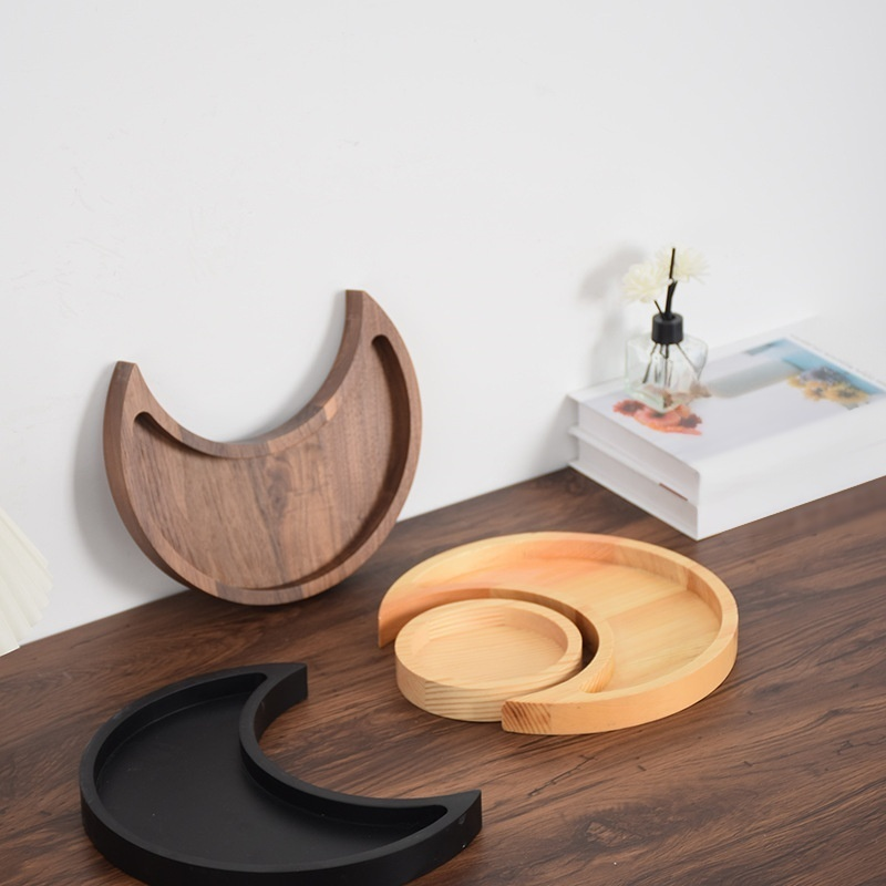 ラマダン木製ムーントレイ