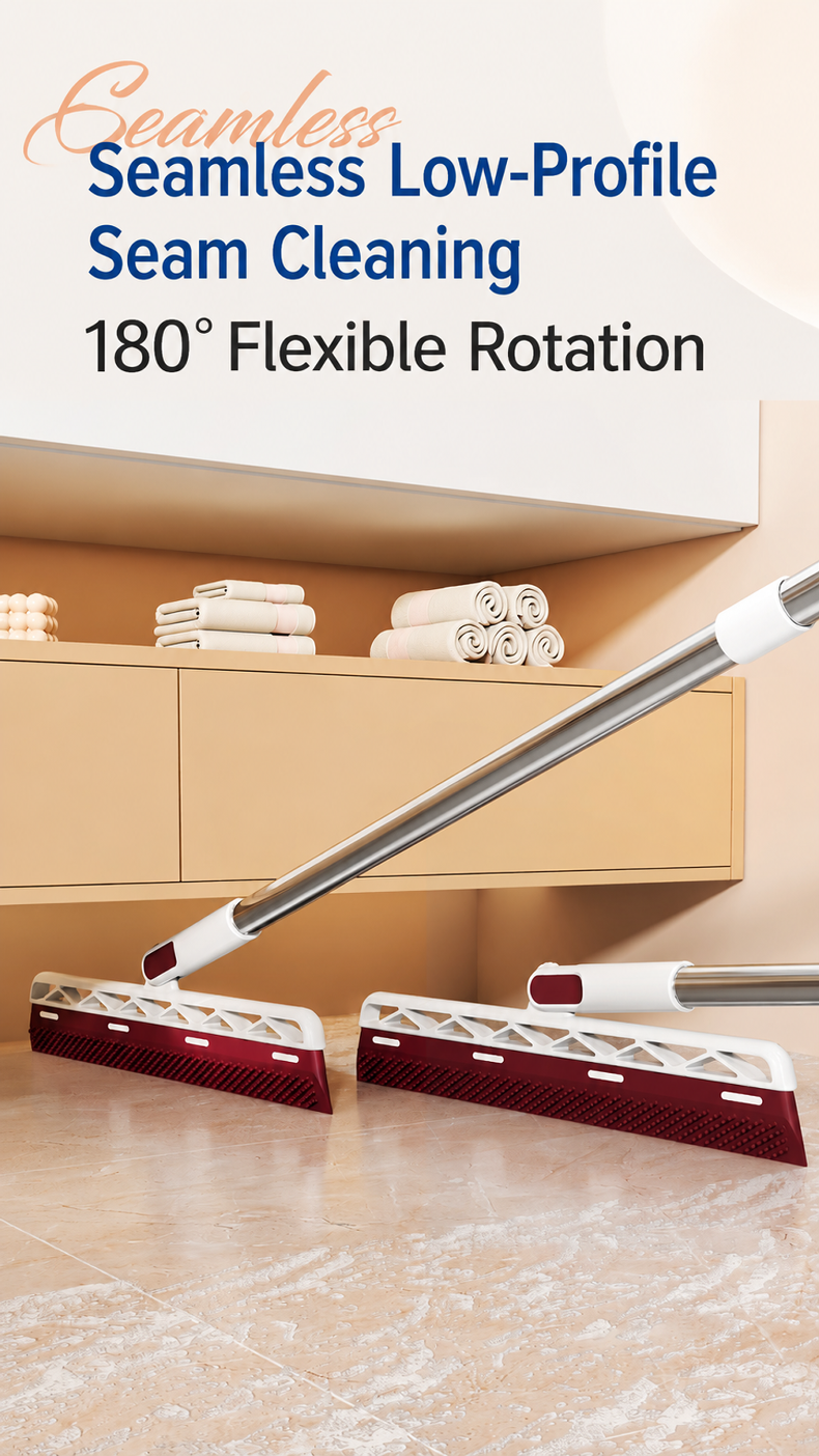 Multi-functional broom with ergonomic design