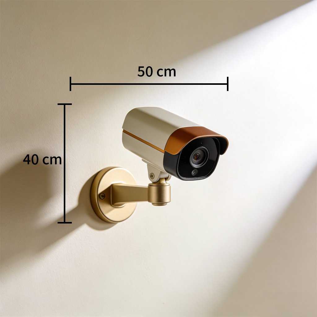 High-definition wall-mounted surveillance camera