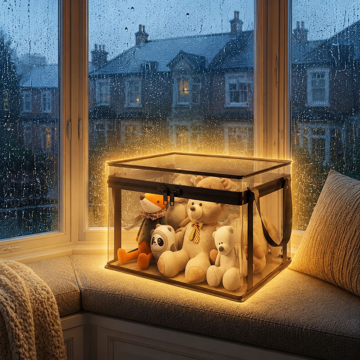 Storage Basket with Lid for Dolls, Suitable for Home Organization