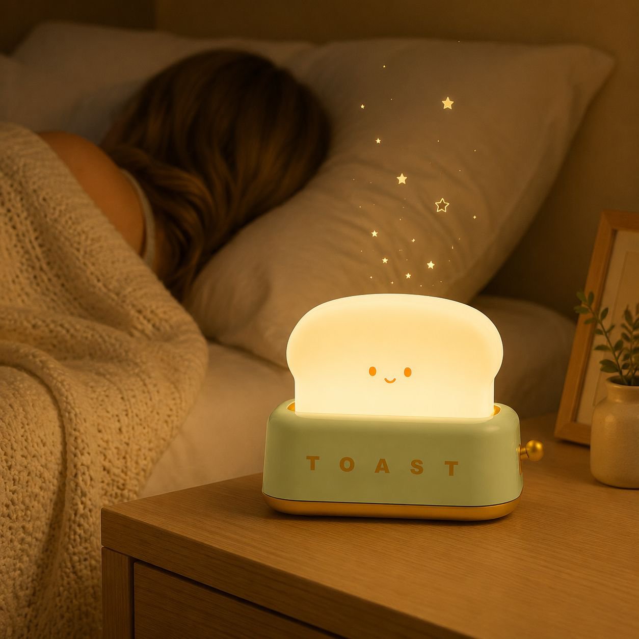 Adorable toast lamp as a girl’s birthday gift