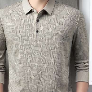 긴팔 자카드 셔츠 스타일링