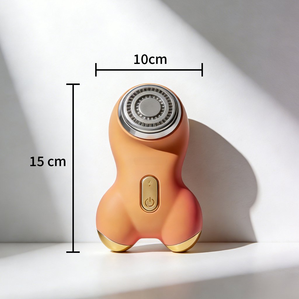 Before and after using facial lifting device