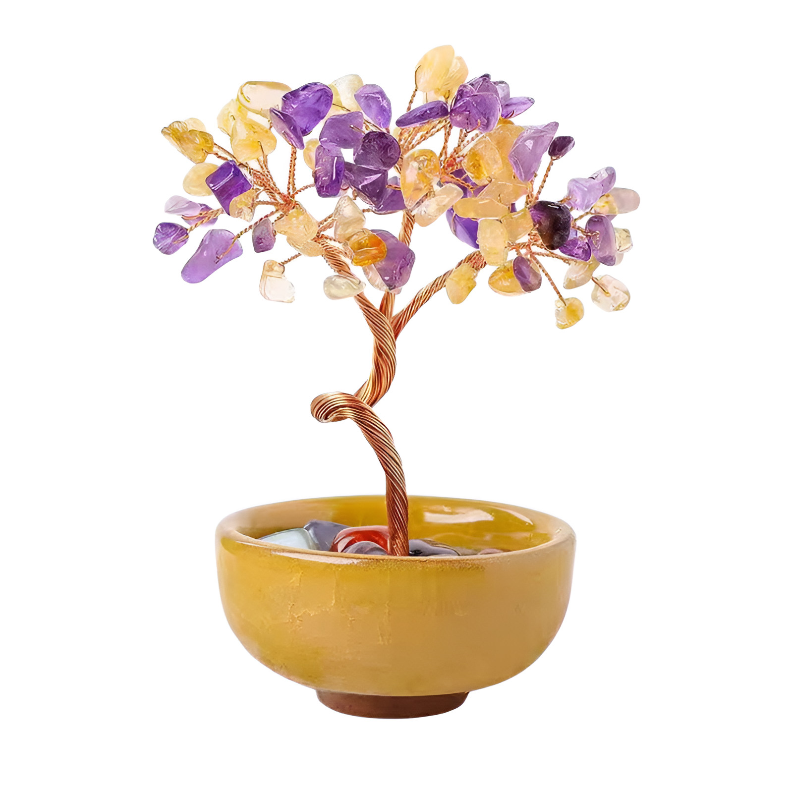 天然水晶ツリーの家のデスクトップ装飾品