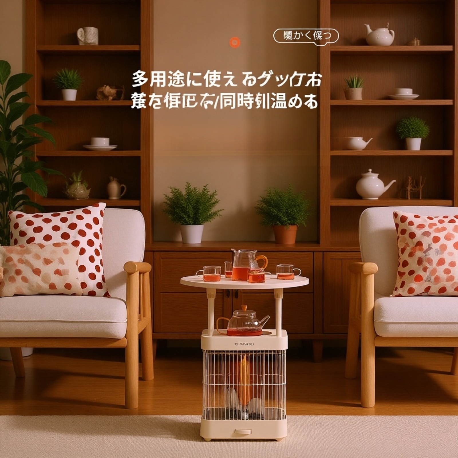 家庭用省エネ赤外線ヒーター 小型サンヒーター 電気ストーブ 暖房器具