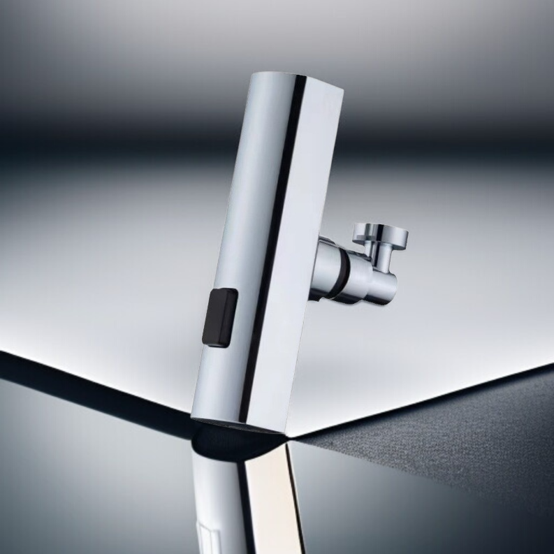 유니버셜 로터리 노즐 설치된 주방 수도꼭지 모습