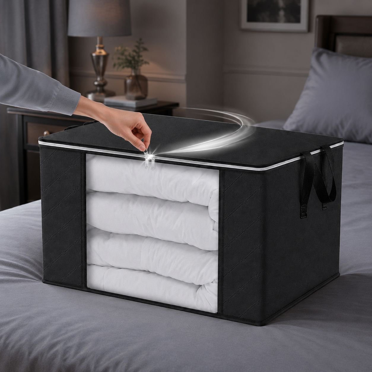 Foldable organizer bag for easy storage