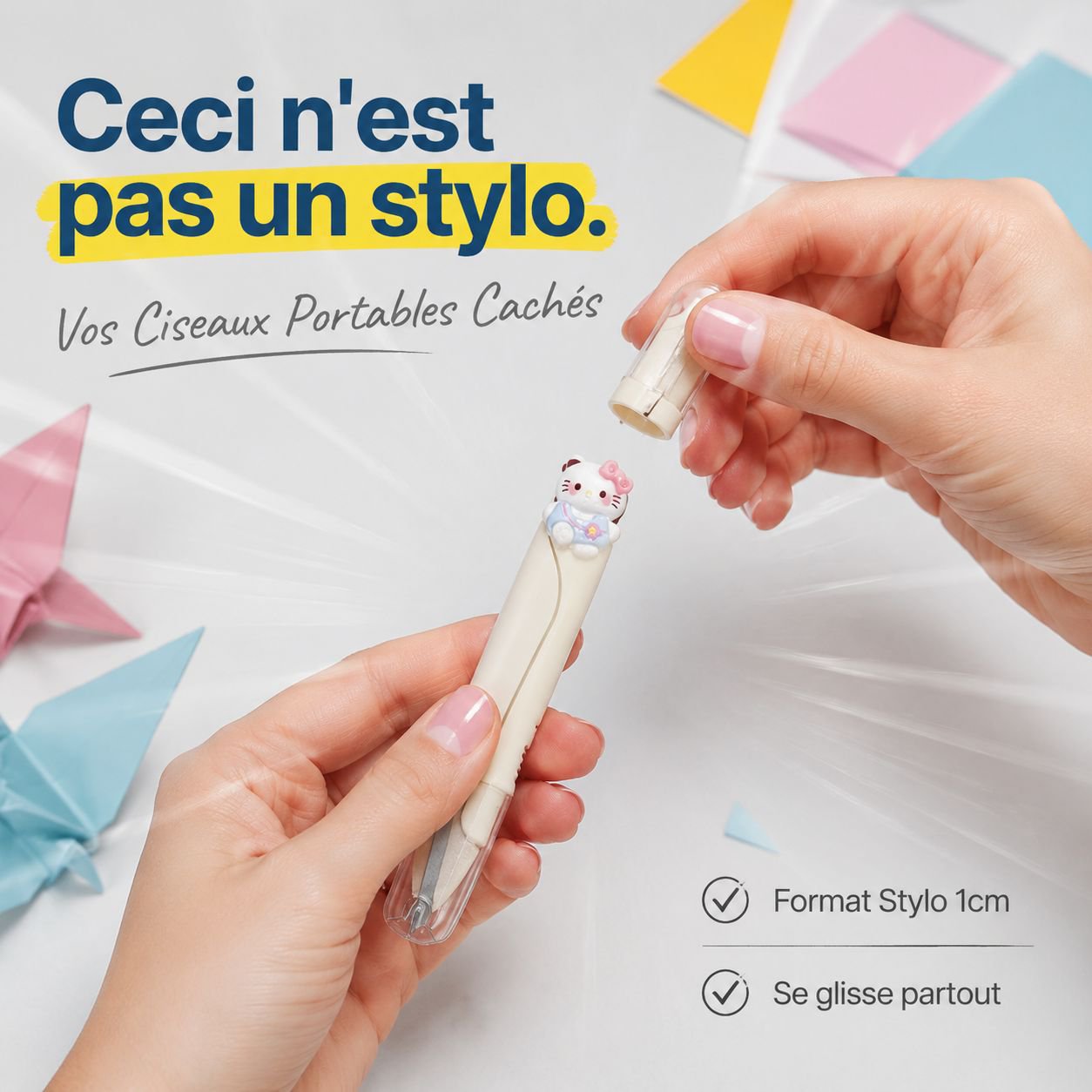 Ciseaux transparents pour usage domestique et étudiants