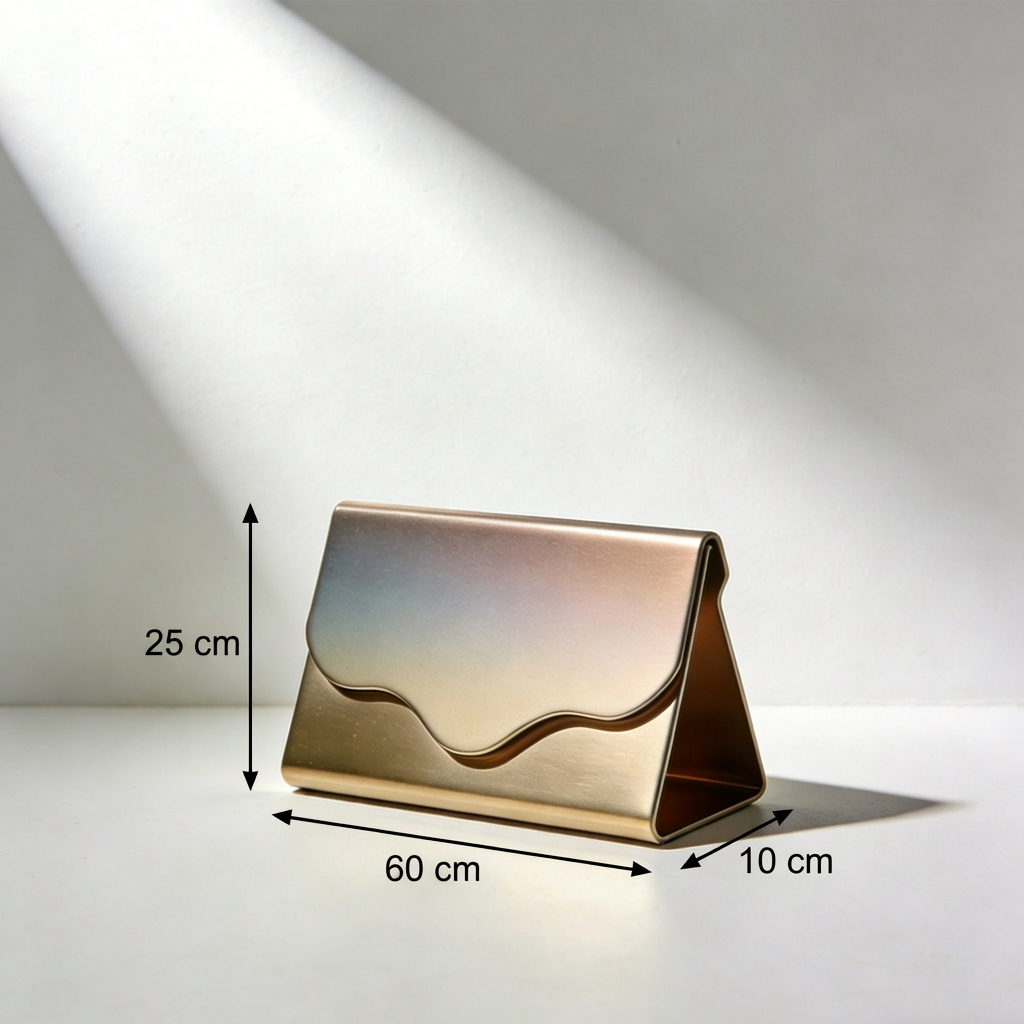 Durable metal card holder for professional workspace