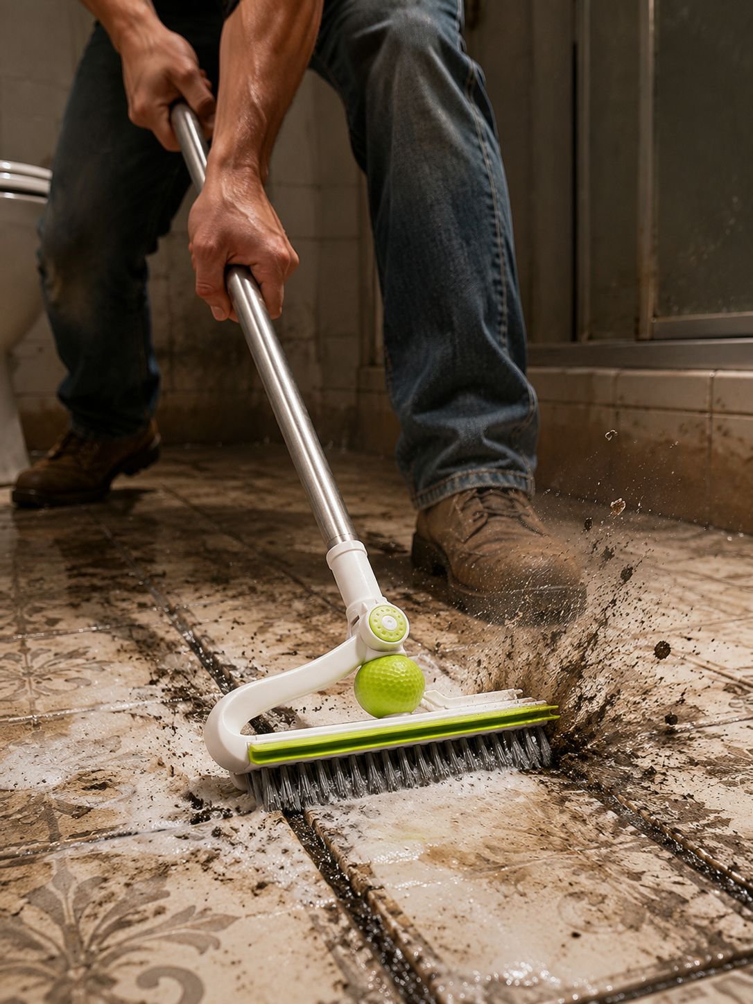 Non-scratch silicone bristles for safe cleaning