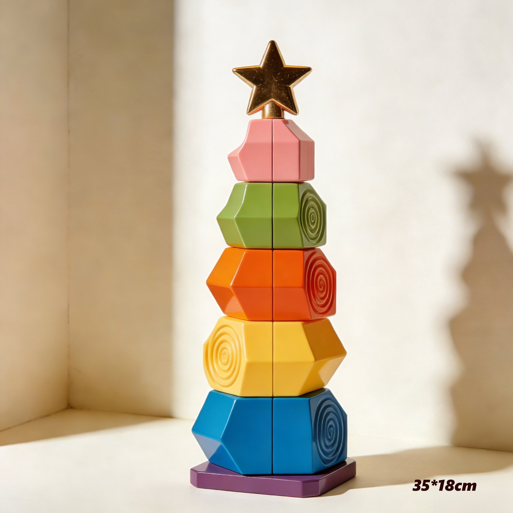 รายละเอียดวัสดุปลอดภัยของต้นคริสต์มาสของเล่น