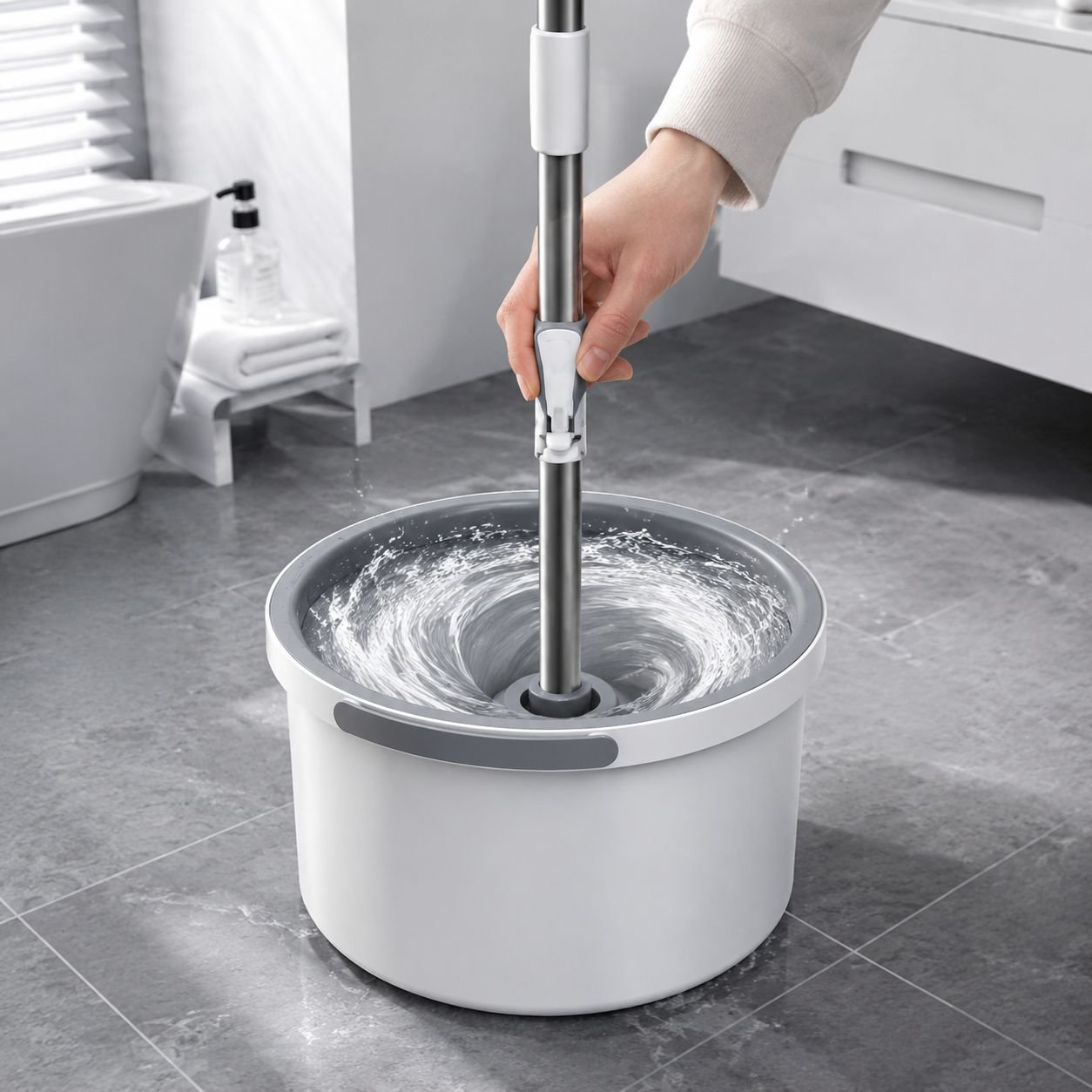 Innovatives Reinigungssystem mit getrennten Wasserbehältern