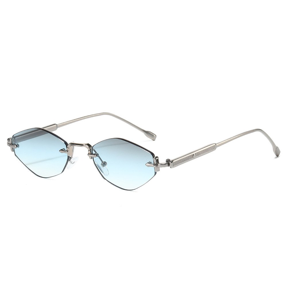 Frameless Fashion Rhombus Sunglasses