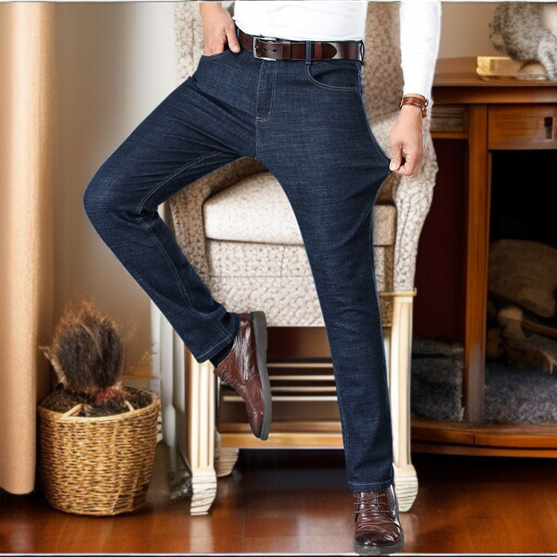 남자 캐주얼 팬츠 중년 남자 팬츠 편안한 사방 스판 팬츠 무압 도톰한 캐주얼 팬츠 와이드 팬츠 아빠 가을 겨울 캐주얼 팬츠
