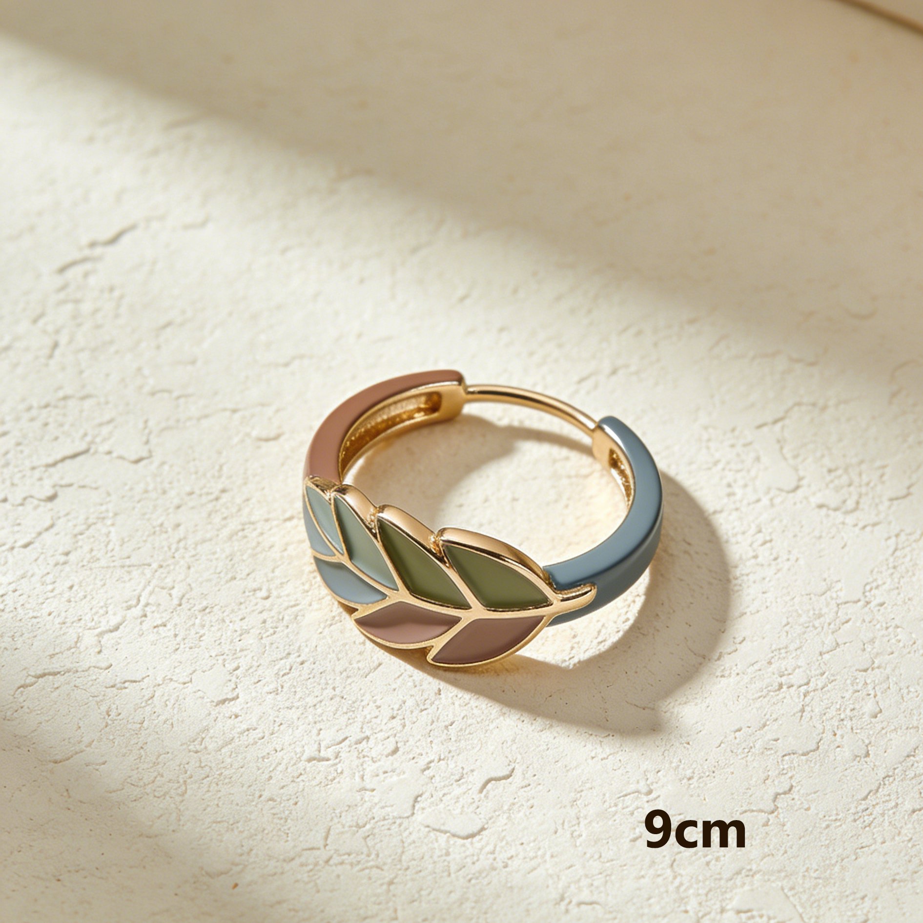 เครื่องประดับแหวนใบไม้ลายสวย