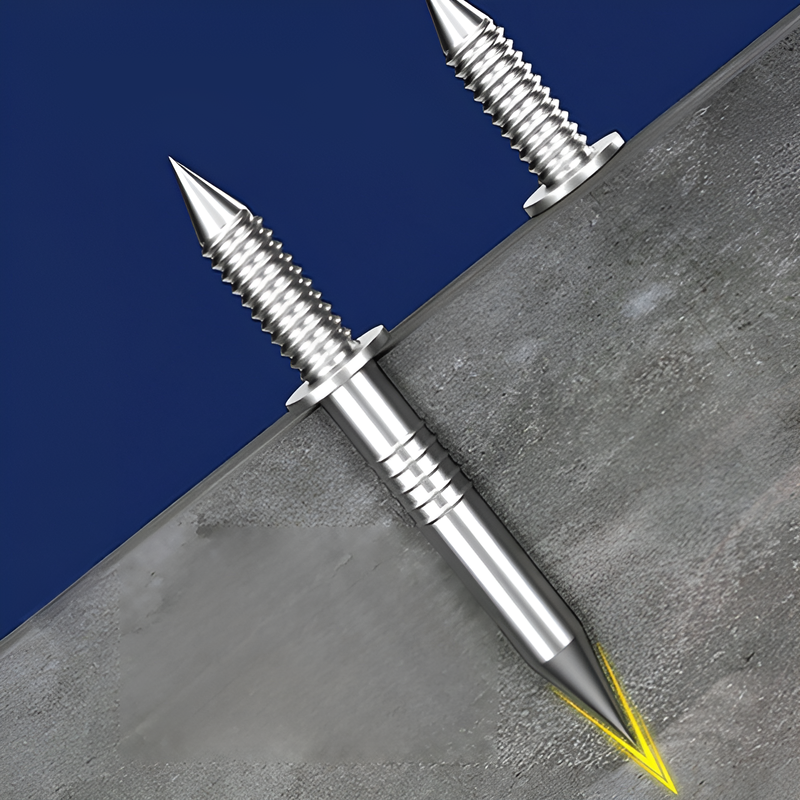 跡が残らないホーン型ピン　化粧パネル・壁・巾木用固定ピン