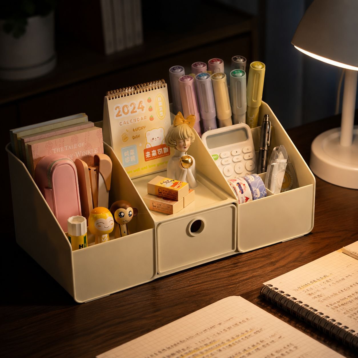Eleganter Desktop-Schubladen-Organizer aus Acryl