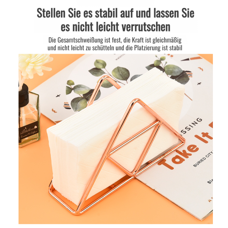 Vielseitiger Serviettenhalter aus Metall, moderner Papierhandtuchhalter für Zuhause
